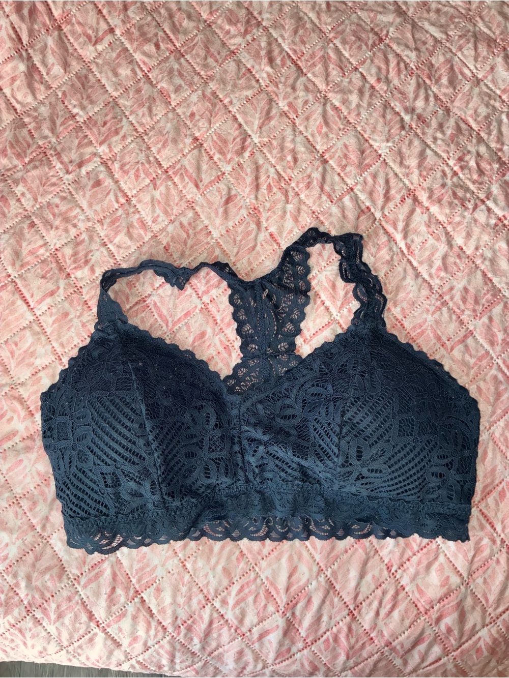 Maurices Navy Lace Racerback Bralette